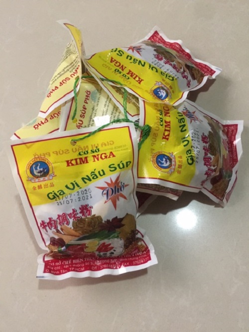 Bột Thơm Gia Vị nấu Súp Phở  Kim Nga gói 30g Bao 50 gói ( 1,5 kg )